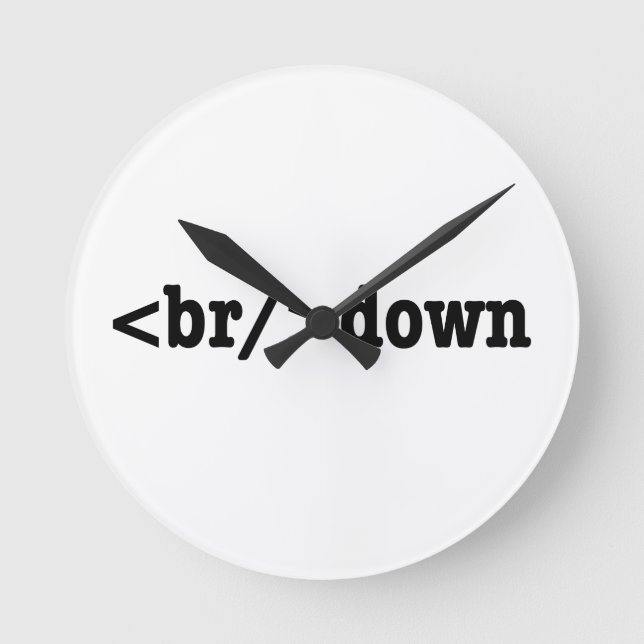 breakdown HTML Code Round Clock (Front)