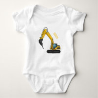 Breaker excavator cartoon illustration