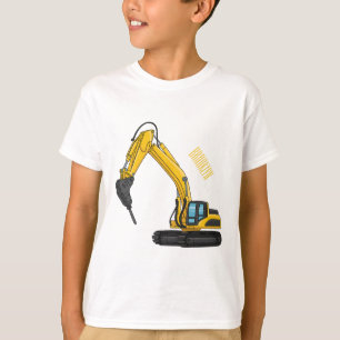 Breaker excavator cartoon illustration T-Shirt
