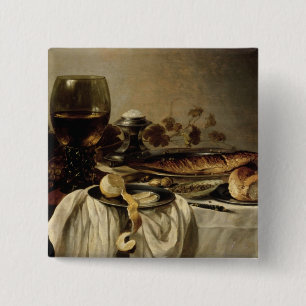 Breakfast, 1646 2 inch square button