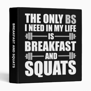 Breakfast and Squats - Bodybuilding Workout Binder