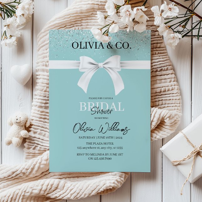 Breakfast at Tiffany's Bridal shower invitation (Creator Uploaded)