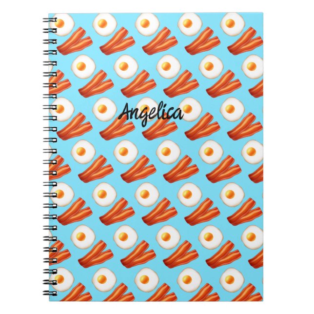 Breakfast Bacon And Egg  Notebook (Front)
