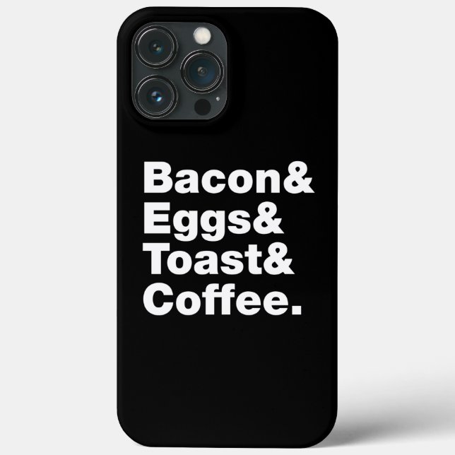 Breakfast (Bacon & Eggs & Toast & Coffee.) Case-Ma Case-Mate iPhone Case (Back)