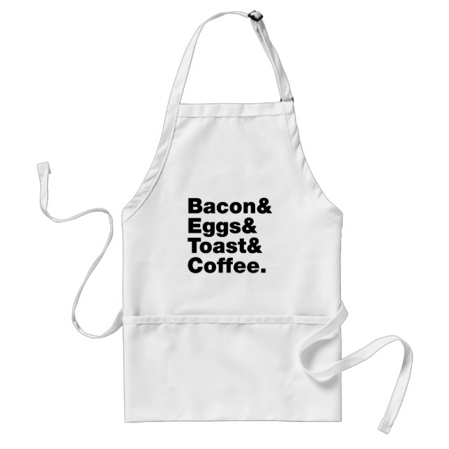 Breakfast (Bacon & Eggs & Toast & Coffee.) Standard Apron (Front)
