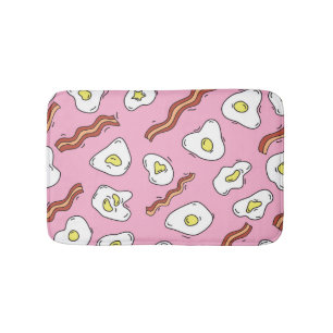 Breakfast Bonanza: Cartoon Delights Bath Mat