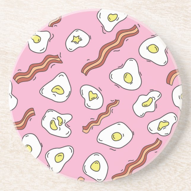 Breakfast Bonanza: Cartoon Delights Coaster (Front)