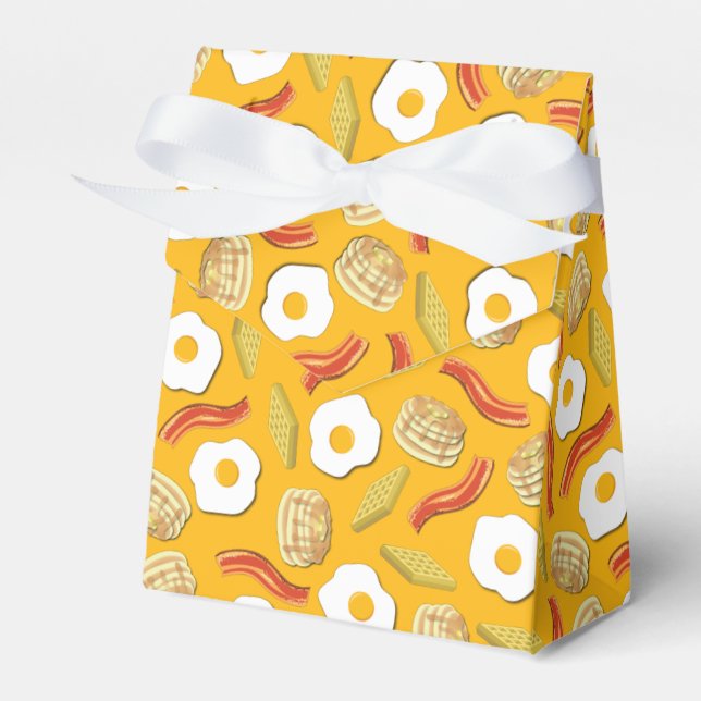 Breakfast Brunch Birthday Party Kids Favor Box (Front Side)