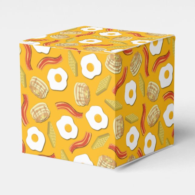 Breakfast Brunch Birthday Party Kids Favor Box (Front Side)