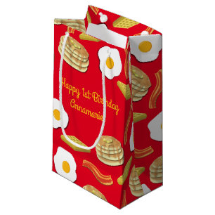 Breakfast Brunch Birthday Party Kids Small Gift Bag