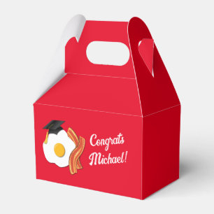Breakfast Brunch Graduation Party Favor Box