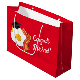 Breakfast Brunch Graduation Party Large Gift Bag