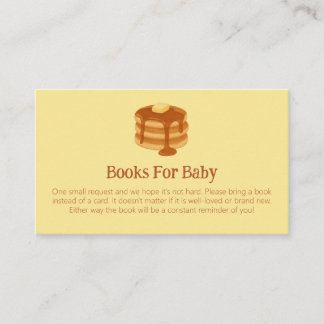 Breakfast Brunch Theme Baby Shower Book Request Enclosure Card