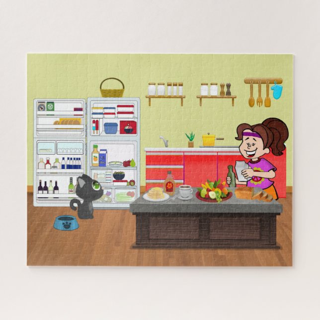 Breakfast Buddies Jigsaw Puzzle (Horizontal)
