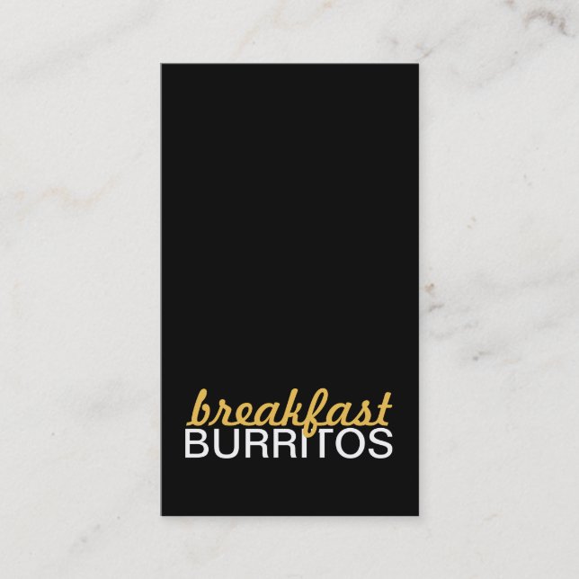 breakfast burritos punch card (Front)