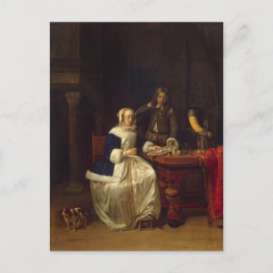 Breakfast by Gabriel Metsu Postcard