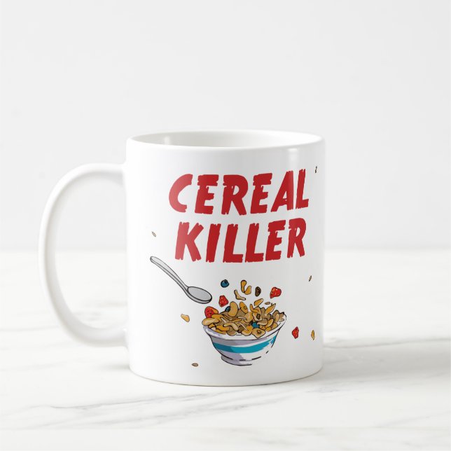 Breakfast Cereal Killer Coffee Mug (Left)