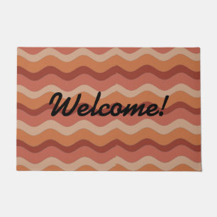 Breakfast Diner Cute Bacon Strip Humourous Funny Doormat