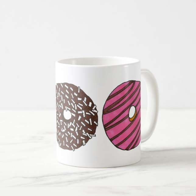 Breakfast Doughnut Doughnut Shop Junk Food Foodie Coffee Mug (Front Right)