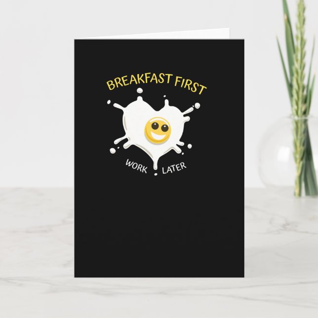 Breakfast First Card (Front)