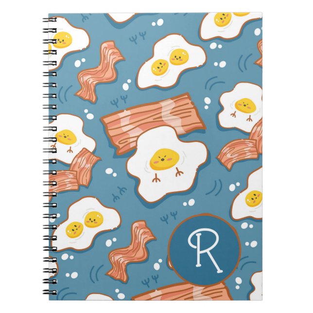 Breakfast Food Pattern Notebook (Front)