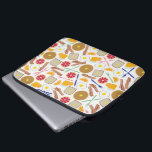 Breakfast Foods Electronics Bag<br><div class="desc">An electronics bag featuring a breakfast food themed pattern. Design consists of waffles, toast, grapefruit, orange, orange juice, forks, knives, bacon, and eggs.</div>