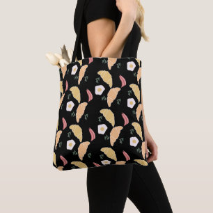 Breakfast Ham and Cilantro Eggs on a Croissant Tote Bag