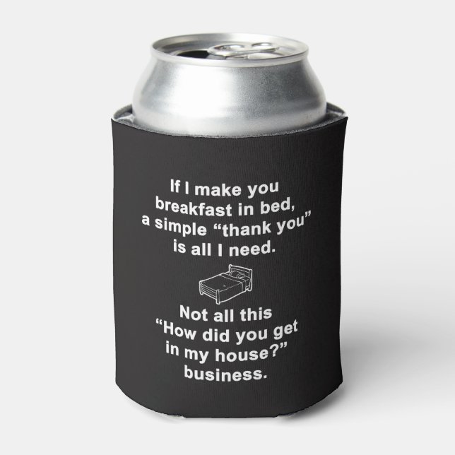 Breakfast in Bed Can Cooler (Can Front)