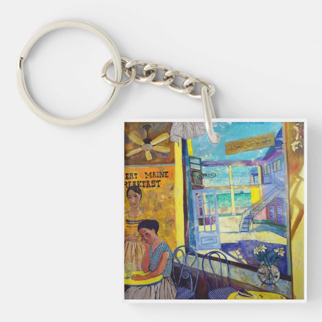 Breakfast in Maine Keychain (Front)