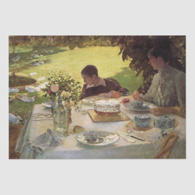 Breakfast in the Garden Tissue Paper (Front)