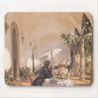 Breakfast in the Loggia by John Singer Sargent Mouse Pad