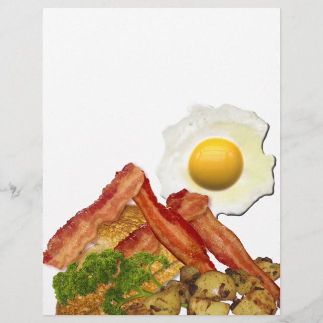 Breakfast Landscape Bacon Eggs (Front)
