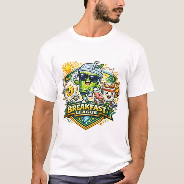 Breakfast League Team Badge T-Shirt (Front)