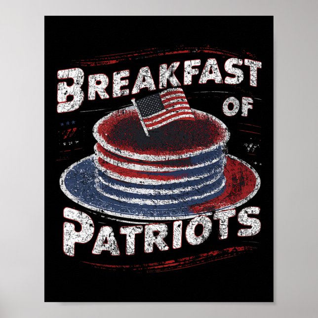 Breakfast Of Patriots Pancake American Cake 4th Of Poster (Front)