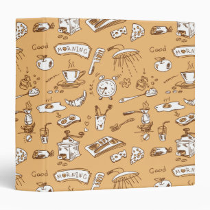 Breakfast Pattern 2 Binder