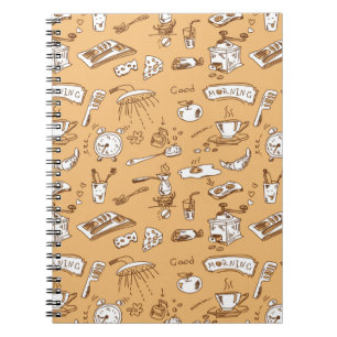 Breakfast Pattern 2 Notebook
