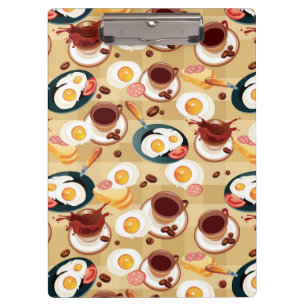 Breakfast Pattern 3 Clipboard