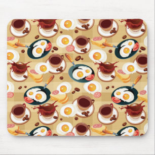 Breakfast Pattern 3 Mouse Pad