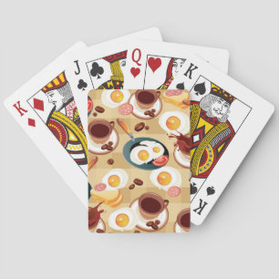 Breakfast Pattern 3 Playing Cards
