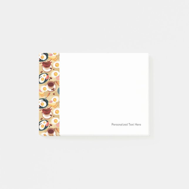 Breakfast Pattern 3 Post-it Notes (Front)