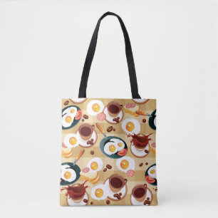 Breakfast Pattern 3 Tote Bag
