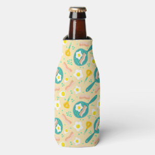 Breakfast Pattern Bottle Cooler