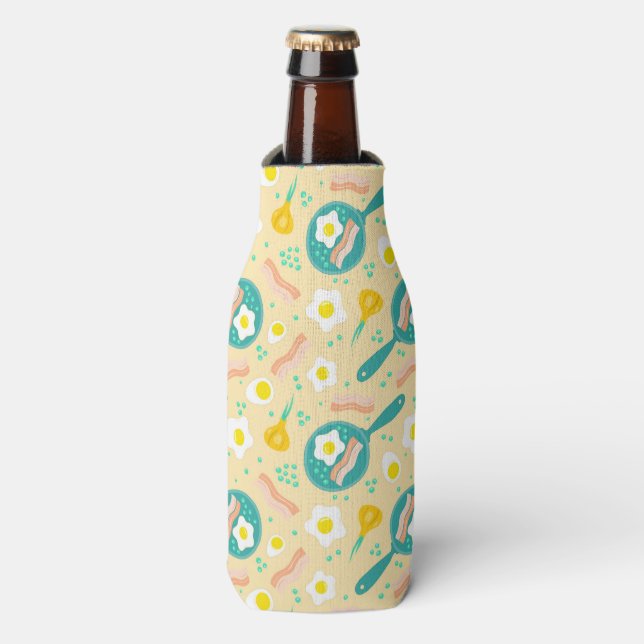 Breakfast Pattern Bottle Cooler (Bottle Front)