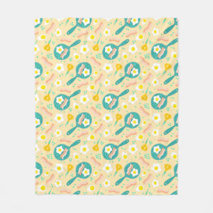 Breakfast Pattern Fleece Blanket