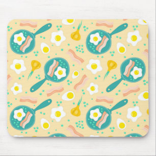 Breakfast Pattern Mouse Pad