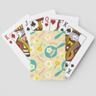 Breakfast Pattern Playing Cards