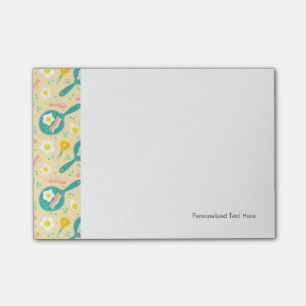 Breakfast Pattern Post-it Notes