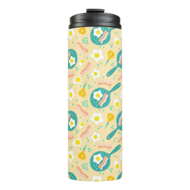 Breakfast Pattern Thermal Tumbler (Front)