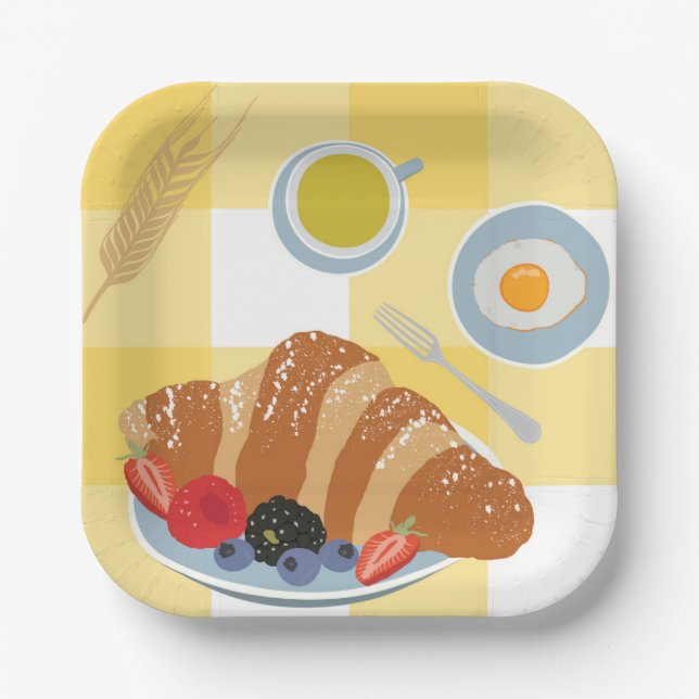 Breakfast Platter Paper Plate (Front)