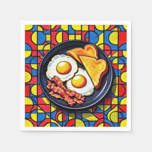 Breakfast Pop Art Napkin